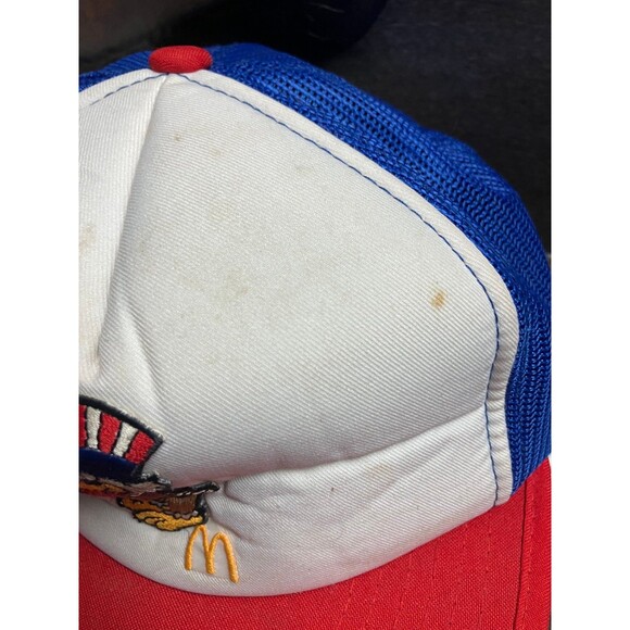 McDONALD'S 1984 OLYMPICS Mesh Snapback Trucker Cap Hat patch - Picture 2 of 10